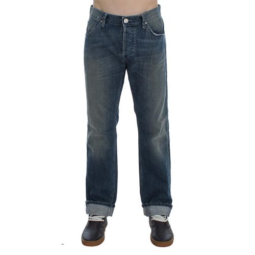 Abgenutzte Straight Leg Jeans