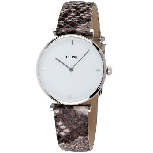 Cluse Beige Leren Dameshorloge