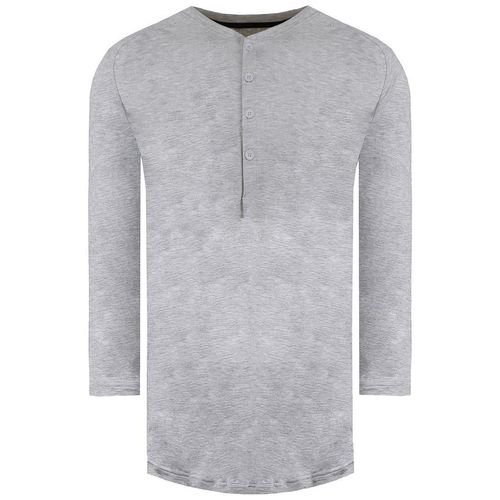 Under Armour Recovery Sleepwear Heren Grijs Henley Top