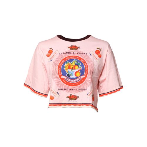 Fruchtmuster-Crop-Top