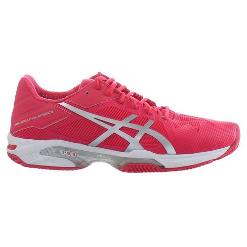 Asics Gel-Lösungsgeschwindigkeit 3 ​​Ton Womens Pink Padel Trainer