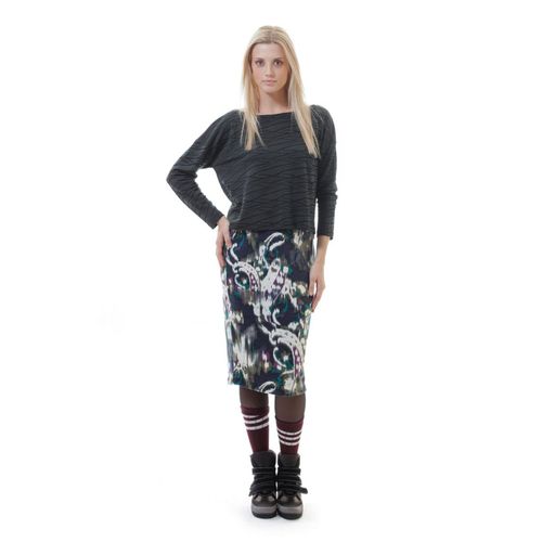 Jacquard-Top mit niedrigem Rücken