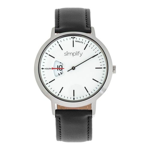 Vereenvoudig het 6500 horloge met leren band
