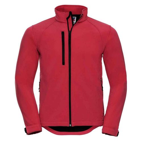 Russell Effen Soft Shell Jas Heren (Klassiek rood)