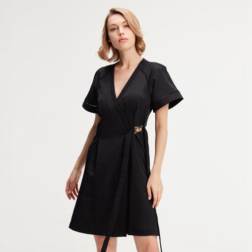 Minimalistische wrap jurk