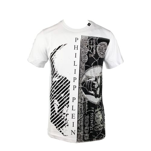 Philipp Plein MTK1448 "Geld" 01 Wit T-shirt