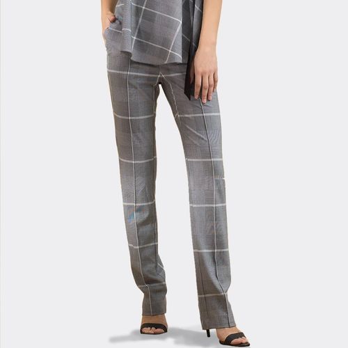 Zigarettenhose mit Schottenmuster