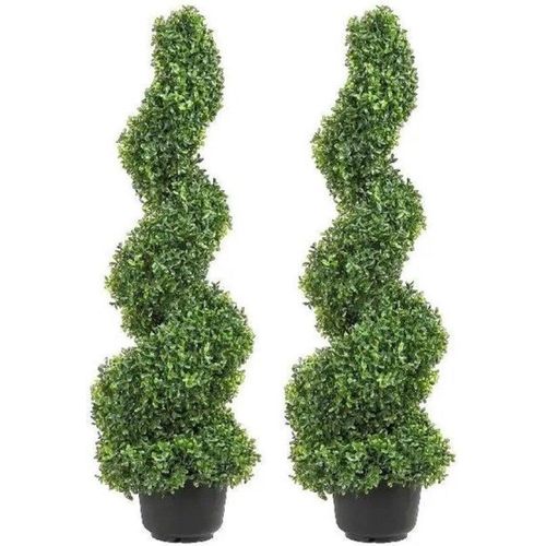 Kunstbuxus - Spiralform - für Innen und Außen