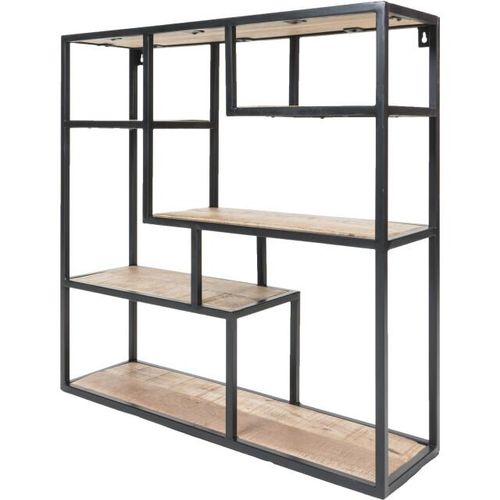 Home67 Wandkast huub hout 73 x 73 x 21 cm