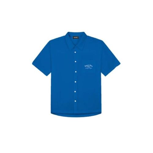 Quotrell Atelier milanon cotton shirt kobalt