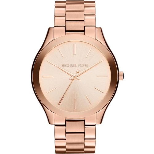 Trendige und stilvolle Damenuhr von der Marke Michael Kors. Die Uhr hat ein Armband, das auch kleiner gemacht werden kann, das Gehäuse hat einen Durchmesser von 42 mm und das Uhrwerk ist Quarz. Marke: Michael KorsModellname: MK3197 (42mm)Kategorie: DamenarmbanduhrMaterialien: EdelstahlFarbe: Roségold