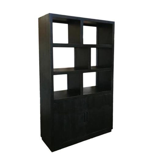 Livingfurn vitrinekast jaxx black 120cm mangohout