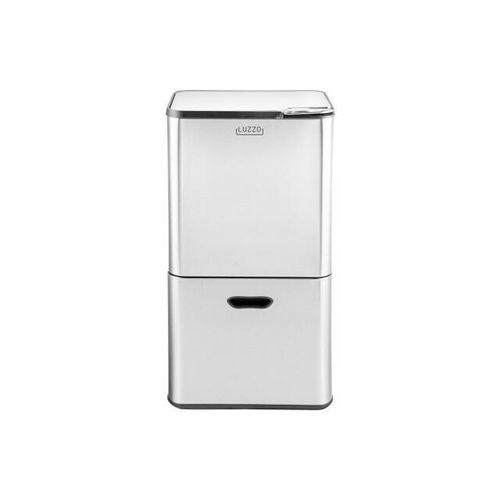 Luzzo ® kansas push prullenbak 63 liter afvalscheiding 4 vakken afval scheiden