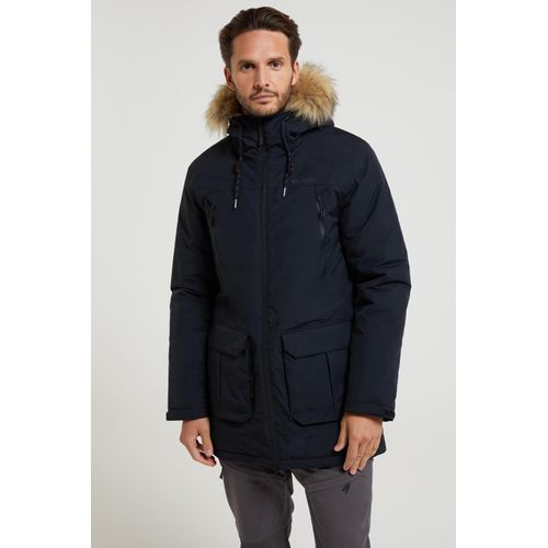 Mountain Warehouse Heren Traverse Hybrid Waterdichte Jas (Zwart)