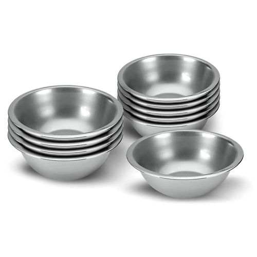 10er Set Rührschüsseln 20 cm aus Edelstahl