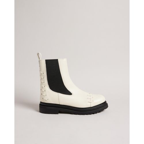 Ted Baker Lukki Chelsea Boot Met Zweepsteek Detail, Naturel