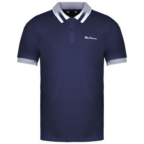 Ben Sherman Collar Interesse Herren Navy Polo Shirt