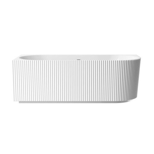 Badplaats Ligbad havana 170 x 80 x 58 cm half vrijstaand bad hoogglans