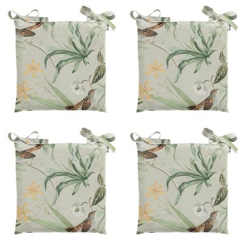 Madison zitkussen toscane grasse green ca. 46x46 cm set van 4