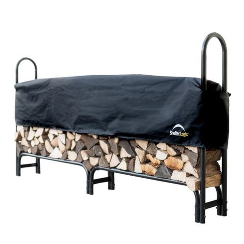 ShelterLogic ® sl90365 haardhout houtopslag met hoes brandhoutrek 244 cm