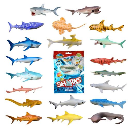 Blue Ocean Sharks Sammelfiguren 2026 - Planet Wow Hai Figur - Alle 20 Figuren