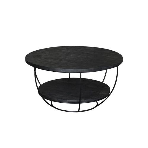 Livingfurn salontafel evan norris 65 cm mangohout / gecoat staal