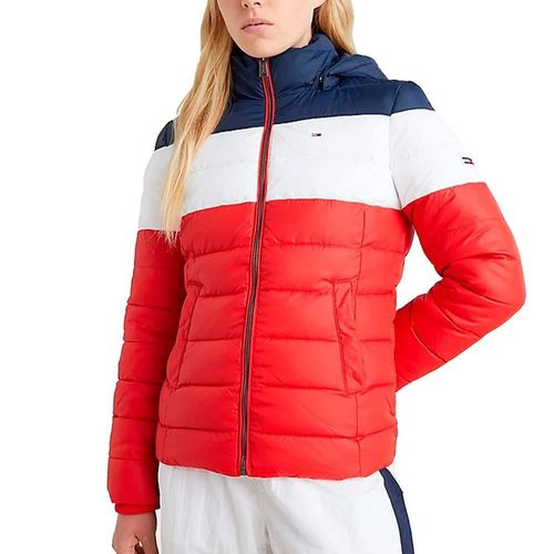 Tommy Jeans damesblouson, slim fit, kleurencombinatie