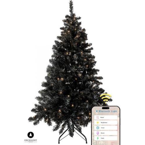 Excellent Trees Kerstboom ® led stavanger black 180 cm 350 lampjes