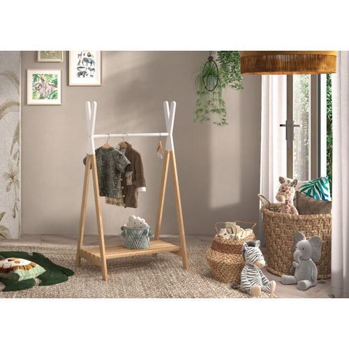 Lucevi kiddy kledingrek hout - 74x50x131.8 cm