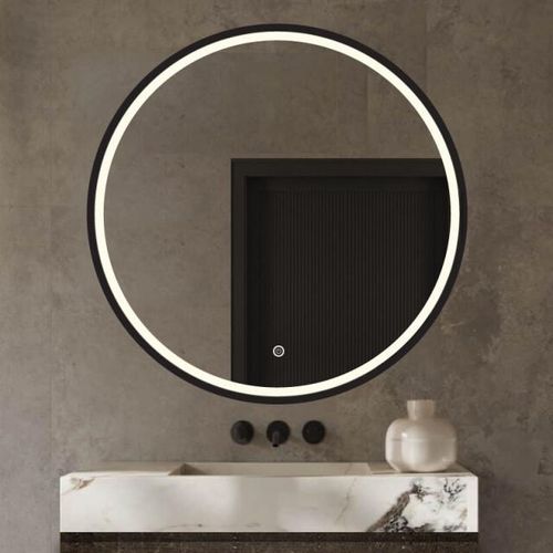 Vtw Living Badkamerspiegel rond 80 cm badkamerspiegel met verlichting led anti