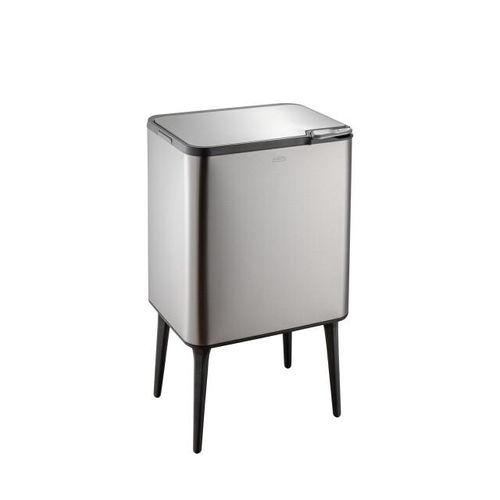 Luzzo ® kansas push/touch prullenbak 36 liter met extra aanrechtafvalbakje -