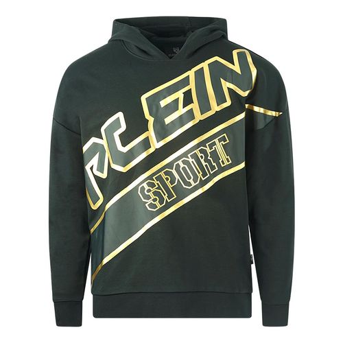 Plein Sport Groot Logo Zwarte Hoodie