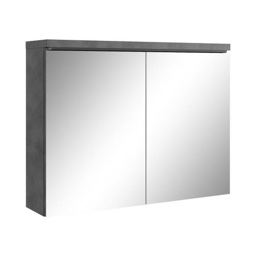 Badplaats Badkamerkast paso 80 x 20 x 60 cm donker spiegelkast