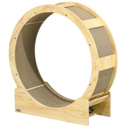 4goodz Kattenloopwiel 91 cm met rem en krabplank, kattenloopwiel