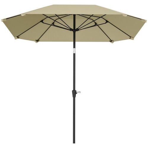 4goodz Outsunny parasol 233cm vierkant kantelbaar aluminium buis, glasvezel