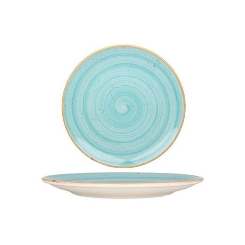 Bonna Dinerbord aqua porselein 27 cm set van 6