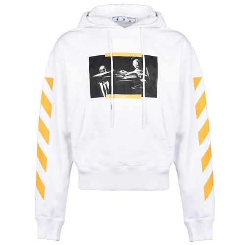 Off-White Karawane Malerei über weißem Hoodie