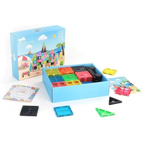 MNTL Fluorescent beach magneet speelgoed 102 stuks