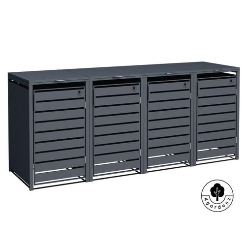 4gardenz ® kliko ombouw 4 kliko's containerombouw container ombouw antraciet