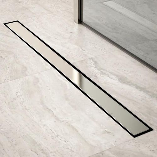 Mirlux Douchegoot 90cm tegelrooster rvs met flens
