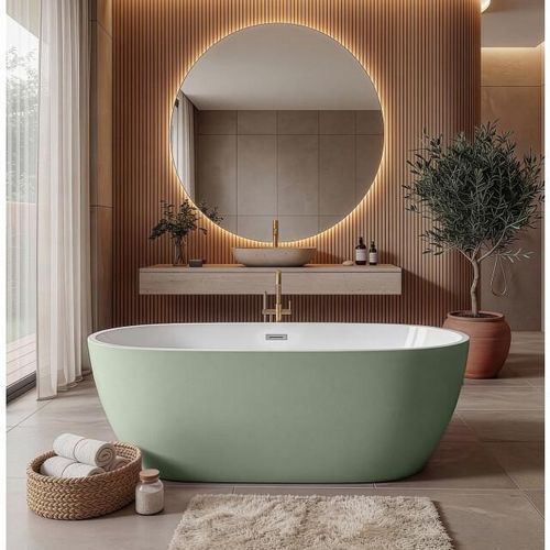 Badplaats Ligbad bahia 170 x 75 x 58 cm vrijstaand bad mat