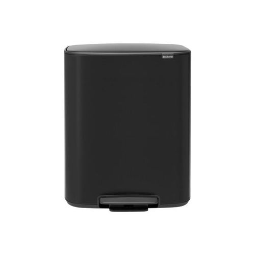 Brabantia Bo hi pedaalemmer 2 x 30 liter matt black