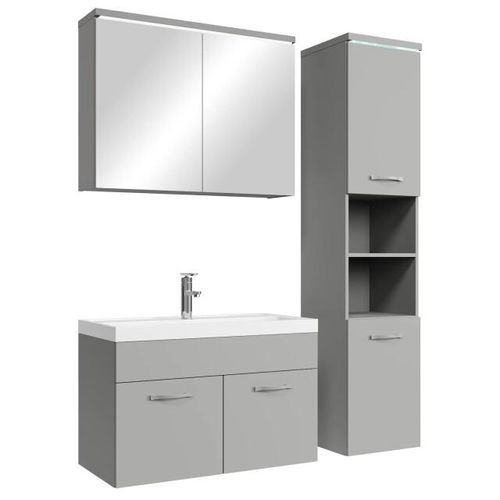 Badplaats Badkamermeubel set paso 80 x 40 cm mat badmeubel met
