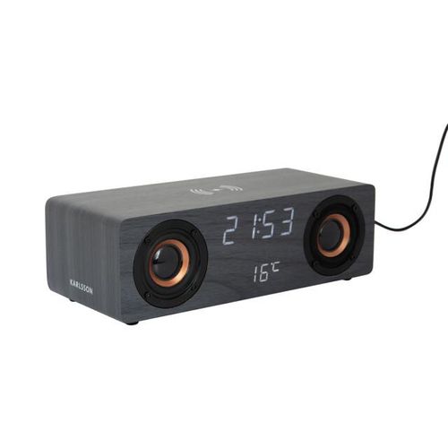 Karlsson wekker classic bt speaker radio w. phone charger -