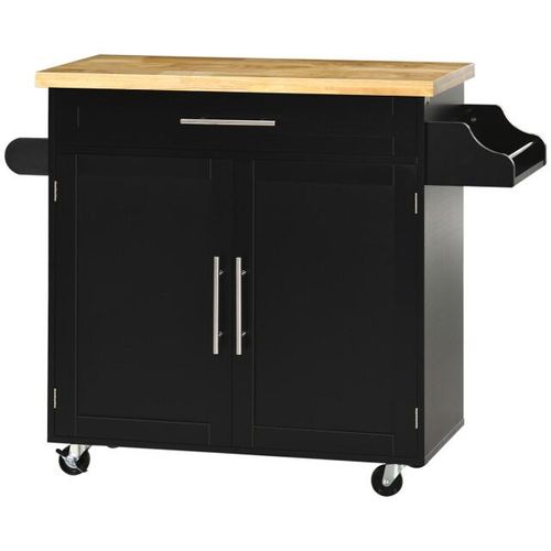 4goodz Homcom keukenwagen / keukentrolley met werkblad en kruidenrek