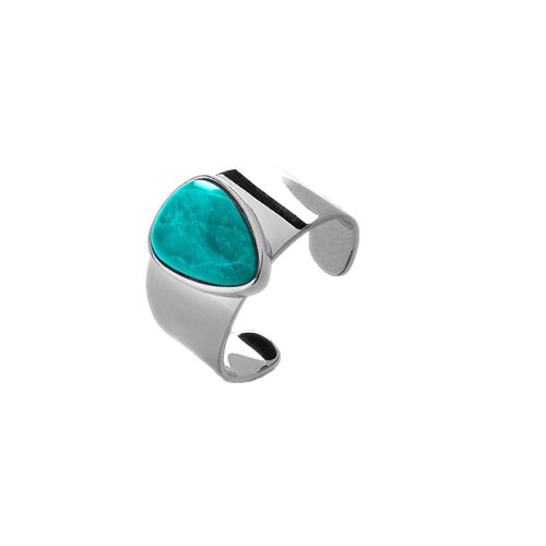 Luxenter Schakalachat blauer Ring