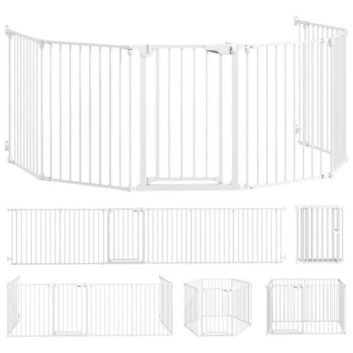4goodz Opvouwbaar veiligheidshek voor huisdieren 6 panelen 488x75cm -
