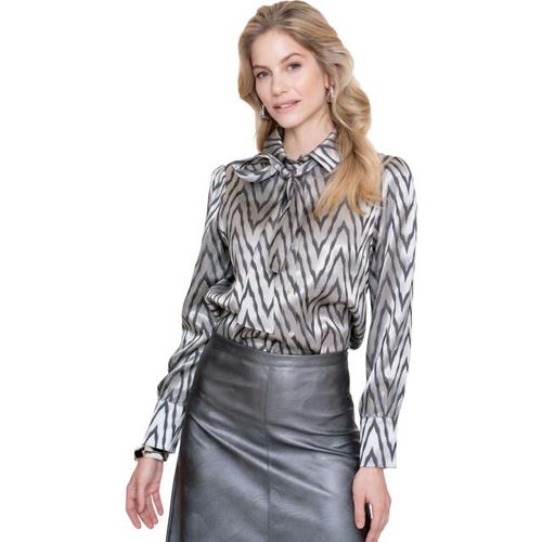 Geisha Blouse silver grey
