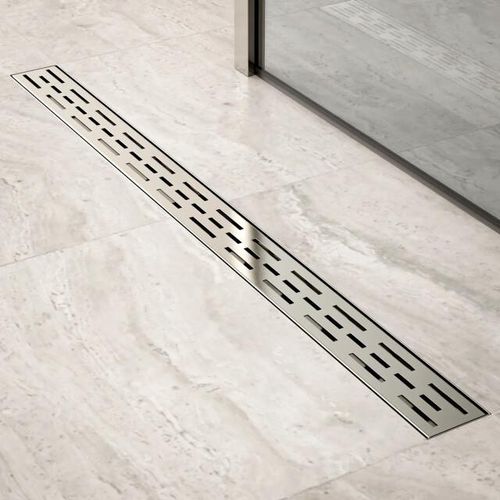 Mirlux Douchegoot 90cm standaard rooster rvs met flens