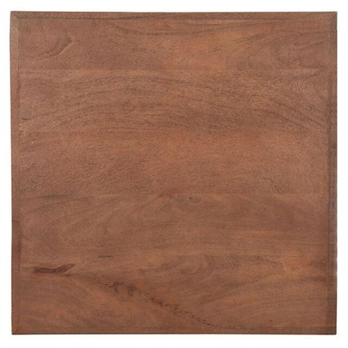 Home67 Tafelblad horeca espresso mangohout 70 x 70 cm